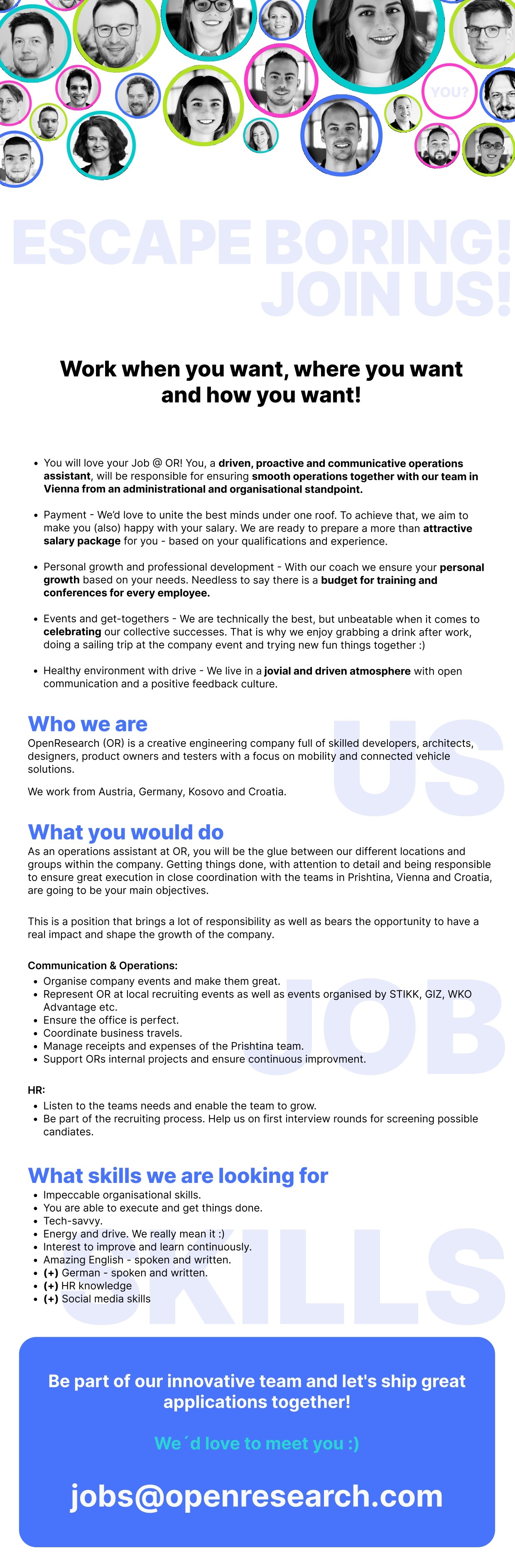 Driven Operations & PR Assistant